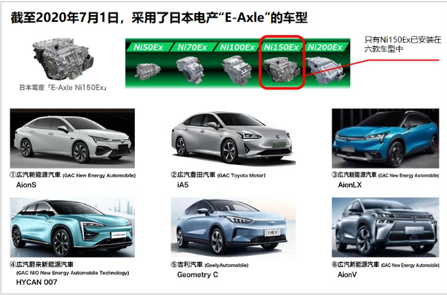 尼得科驱动马达系统“E-Axle”